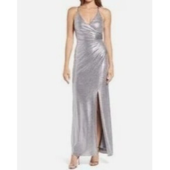 ELIZA J.-FRONT SPLIT WOMENS DRESS SIZE 6 - Picture 1 of 9